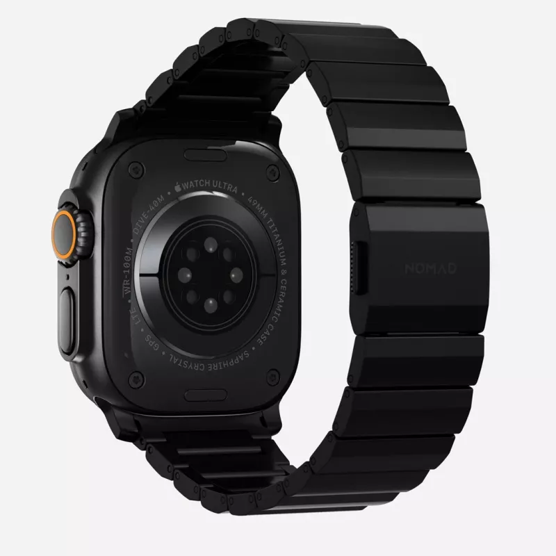 NOMAD Correa de titanio para Apple Watch 46/49mm Plata
