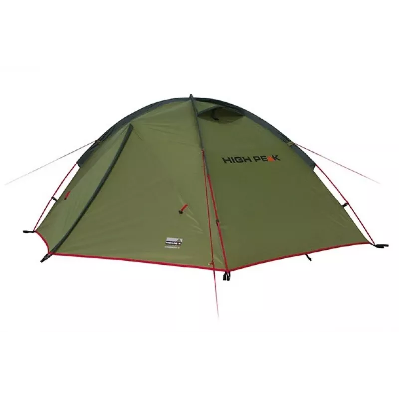 High Peak Woodpecker 3 Tienda de campaña tipo cúpula 3 personas Verde/Rojo