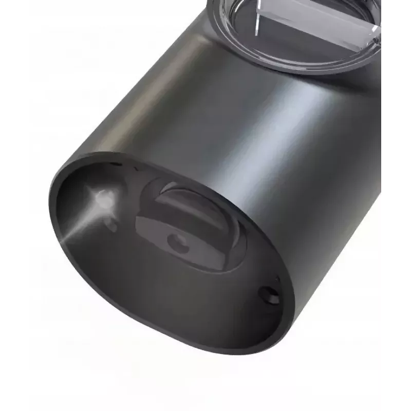 PROMIS MP35X2 Set de molinillos eléctricos de sal y pimienta con soporte, Acero inoxidable/Plata, 2x 220 mm, mecanismo cerámico, a pilas, luz LED
