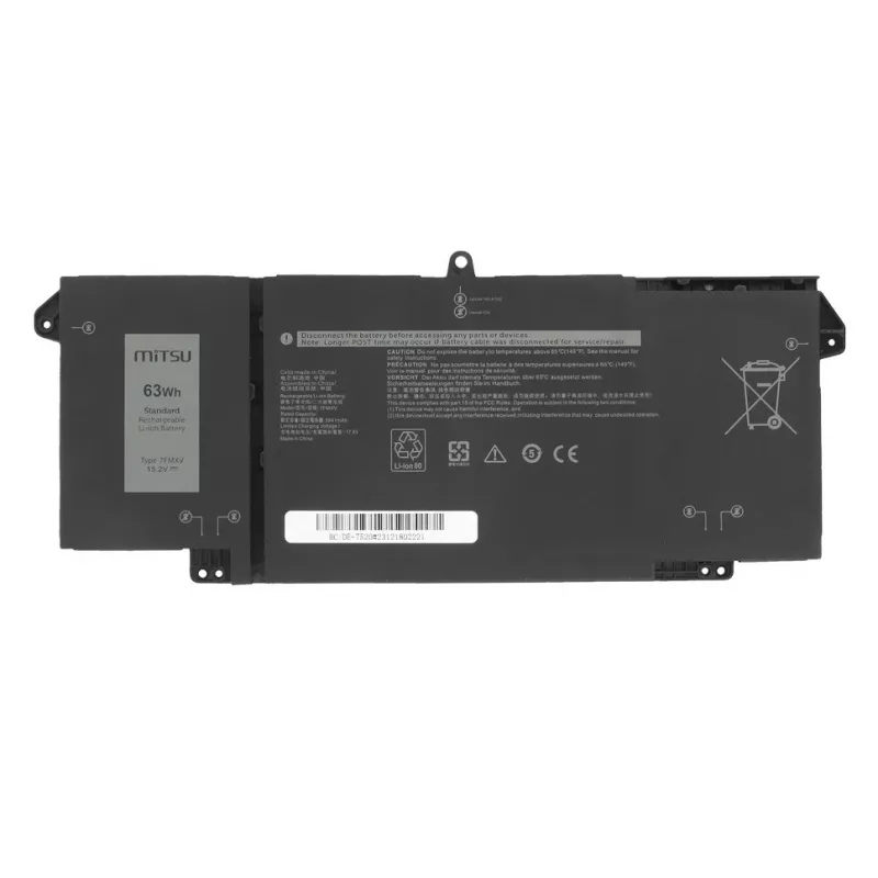 MITSU Batería 7FMXV para Dell Latitude 5320 7320 7420 7520 - 15,2 V 3600 mAh (55 Wh)