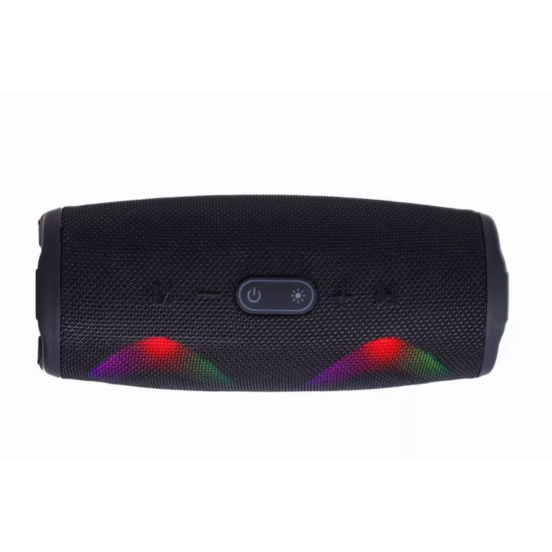 Gembird SPK-BT-LED-02 Altavoz Bluetooth portátil para fiestas, 10 W, Negro