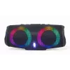 Gembird SPK-BT-LED-02 Altavoz Bluetooth portátil para fiestas, 10 W, Negro