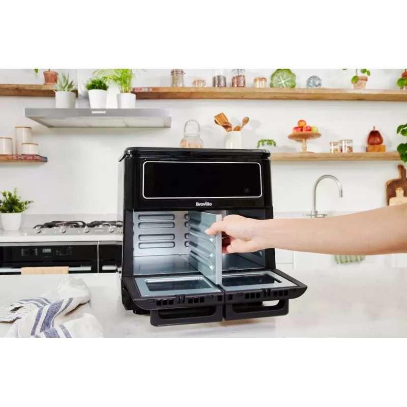Breville VDF130X Freidora de aire, 5,5 l, 1700 W, Negro