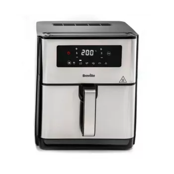 Breville VDF131X Freidora de aire, 1,25 kg, 1400 W, Negro/Plata