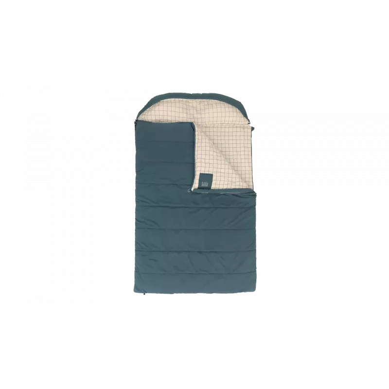 Outwell Camper Lux Double saco de dormir azul 235x150 cm -16 a 5 °C cremallera bidireccional