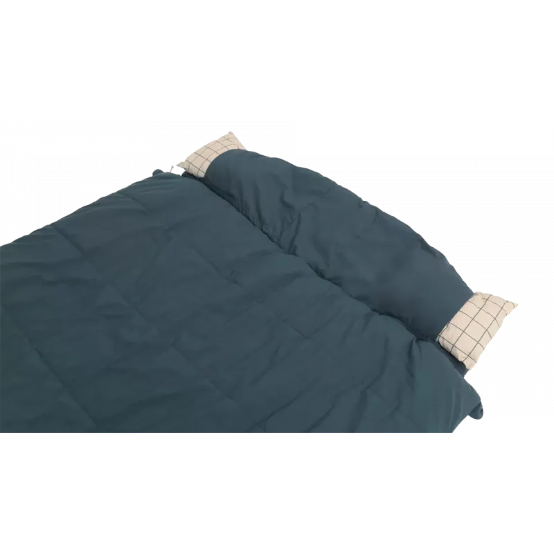 Outwell Camper Lux Double saco de dormir azul 235x150 cm -16 a 5 °C cremallera bidireccional