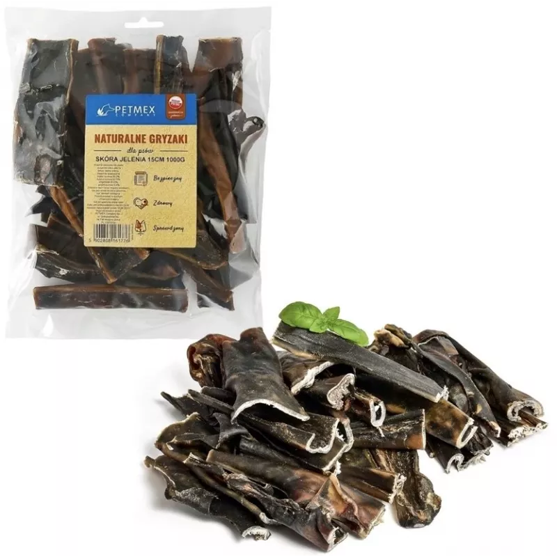 PETMEX Natural Chew piel de ciervo seca para perros 1kg