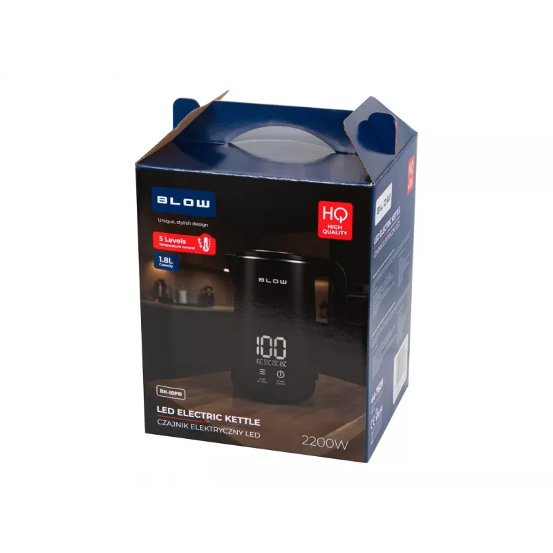 BLOW hervidor de agua negro con indicador LED 2200W BK-18PB 1,8L