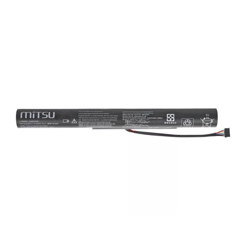 MITSU batería para Lenovo IdeaPad 100-15IBY 2200 mAh (24 Wh) 10,8-11,1 V