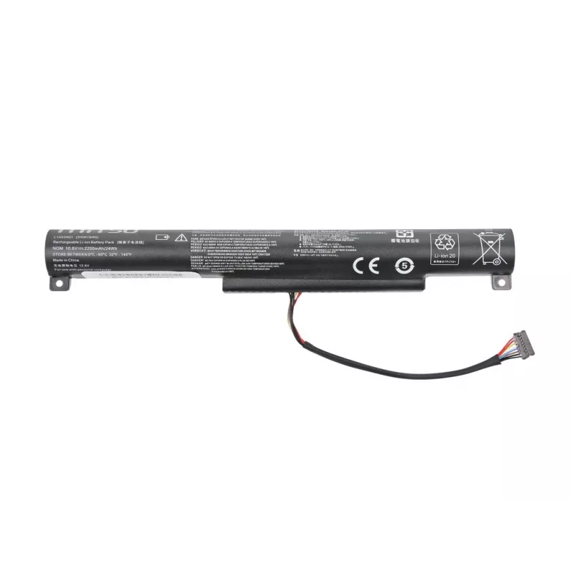 MITSU batería para Lenovo IdeaPad 100-15IBY 2200 mAh (24 Wh) 10,8-11,1 V
