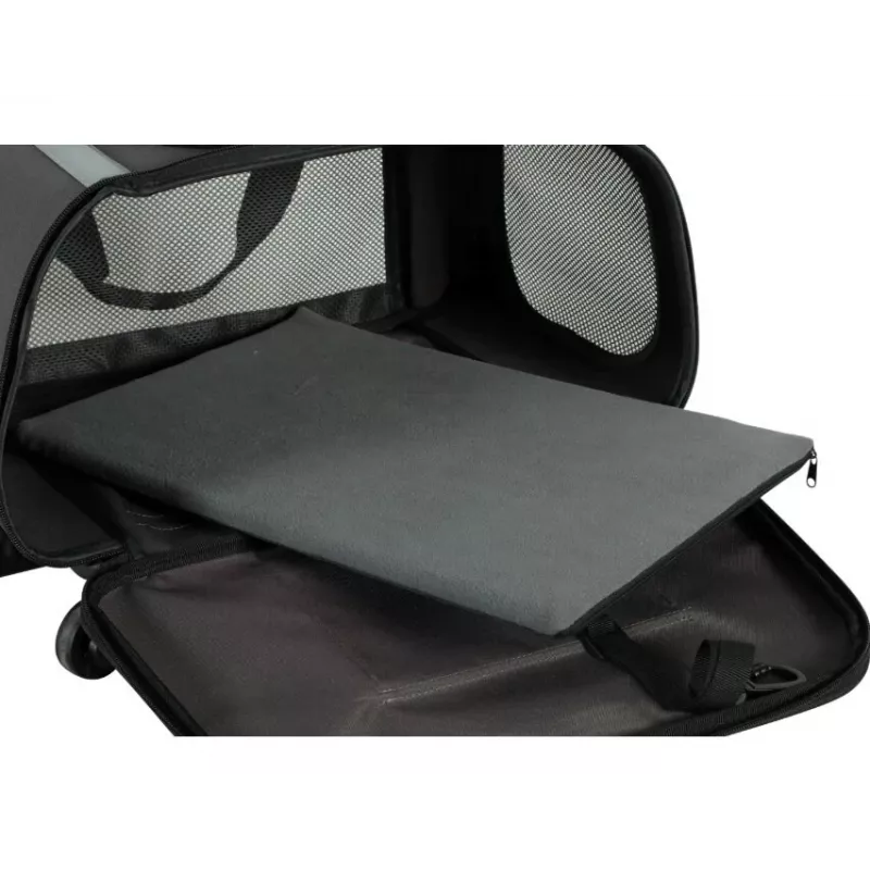 ZOLUX NOMAD transportín con ruedas para perros y gatos 47x32x27 cm negro