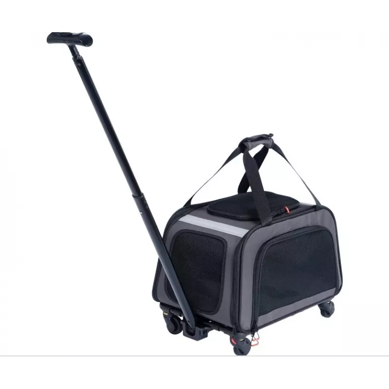 ZOLUX NOMAD transportín con ruedas para perros y gatos 47x32x27 cm negro