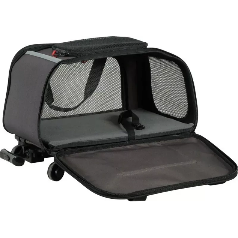 ZOLUX NOMAD transportín con ruedas para perros y gatos 47x32x27 cm negro