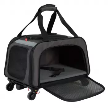 ZOLUX NOMAD transportín con ruedas para perros y gatos 47x32x27 cm negro