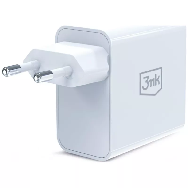 3MK FlowPower 45W PD 3.0 QC4+ cargador GaN blanco