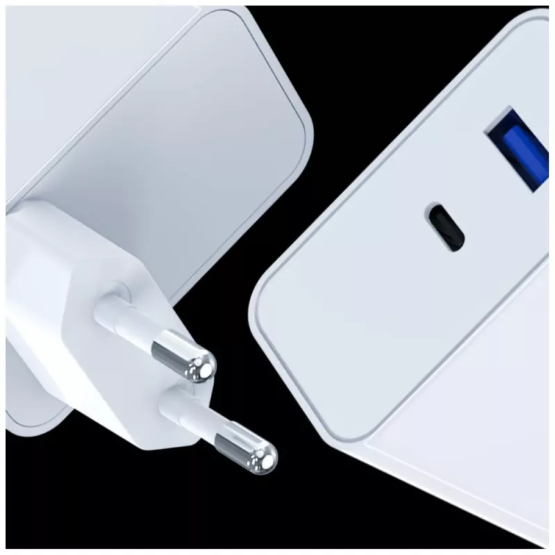 3MK FlowPower 45W PD 3.0 QC4+ cargador GaN blanco