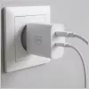3MK FlowPower 45W PD 3.0 QC4+ cargador GaN blanco