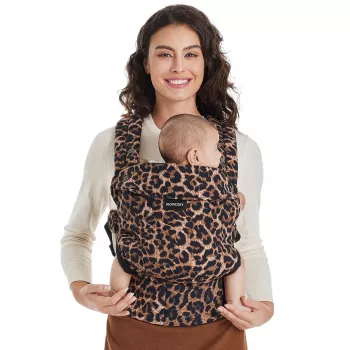 MOMCOZY BC001 portabebés recién nacido a niño pequeño algodón leopardo