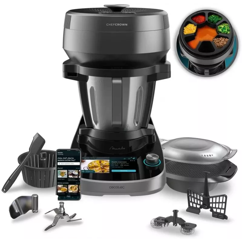 Cecotec Mambo CooKing Victory robot de cocina multifunción 1700 W 4,5 L negro/gris