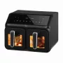 ELDOM FR210 DualCrisp freidora de aire doble, 2200 W, capacidad 8 L, pantalla LED, negra