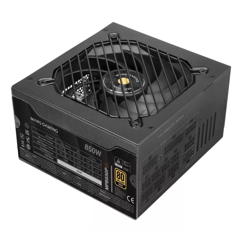 Tacens Mars Gaming MPB850PSI 850W ATX 3.1 80 PLUS Gold Semimodular Fuente de alimentación