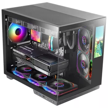 Tacens Mars Gaming MCMIRAGE Caja de ordenador semitorre Negra