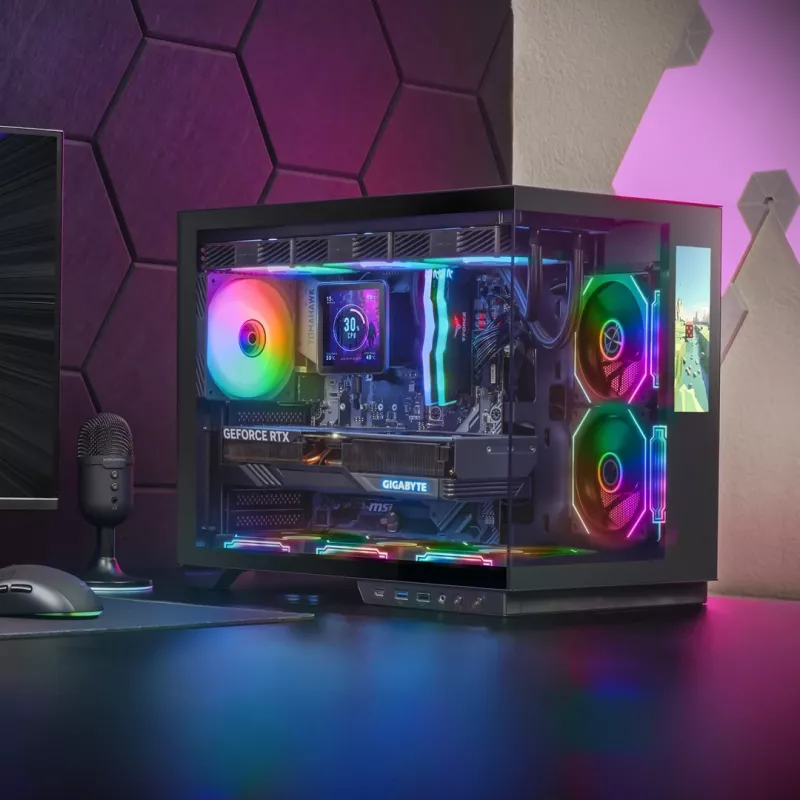 Tacens Mars Gaming MCMIRAGE Caja de ordenador semitorre Negra