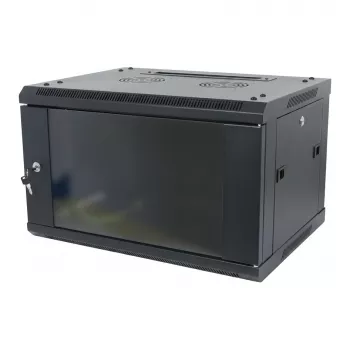 ALLNET SMA-Series Armario de pared de 19 pulgadas 12U de 1 pieza 600mm de profundidad Negro Flat Pack
