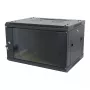 ALLNET SMA-Series Armario de pared de 19 pulgadas 12U de 1 pieza 600mm de profundidad Negro Flat Pack