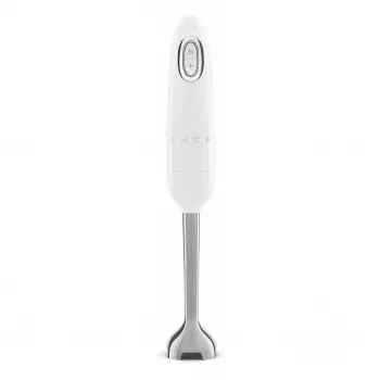 SMEG HBF03WHEU Batidora de mano, 700 W, brazo batidor de acero inoxidable, Blanca