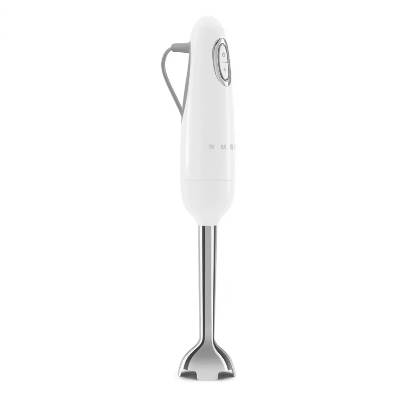 SMEG HBF03WHEU Batidora de mano, 700 W, brazo batidor de acero inoxidable, Blanca