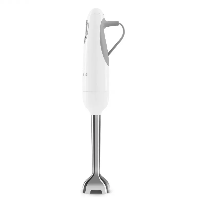 SMEG HBF03WHEU Batidora de mano, 700 W, brazo batidor de acero inoxidable, Blanca