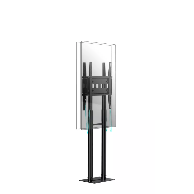 ONKRON FPRO2L-20-B Carro de TV móvil para televisores de 55-100 pulgadas, Negro