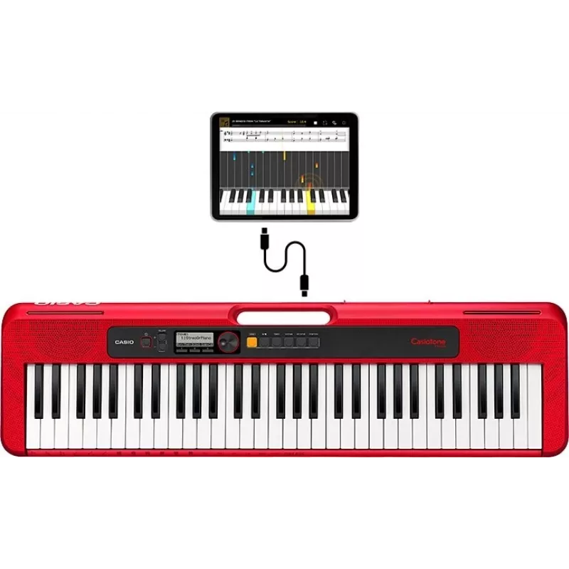 Casio CT-S200 Teclado MIDI 61 teclas USB Rojo