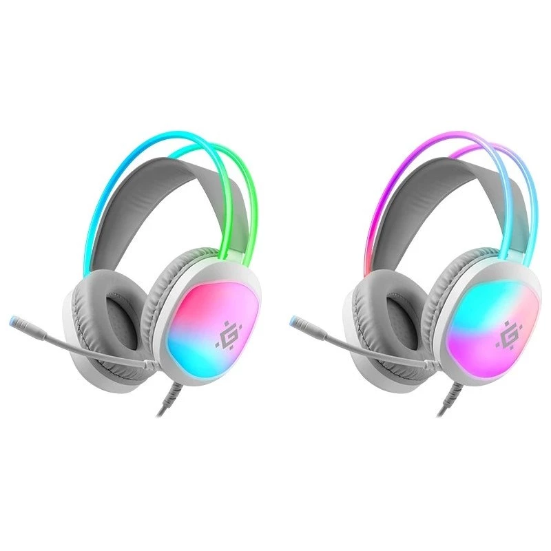 Defender Eclipse RGB Auriculares gaming Blanco