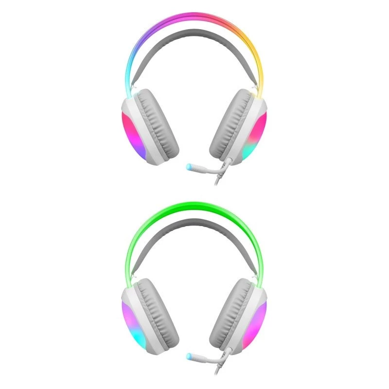Defender Eclipse RGB Auriculares gaming Blanco
