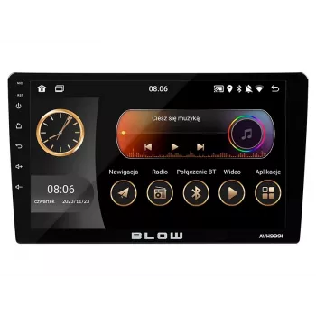 BLOW AVH-9991 Radio de coche 1DIN 9 pulgadas Android con WiFi, GPS, Apple CarPlay