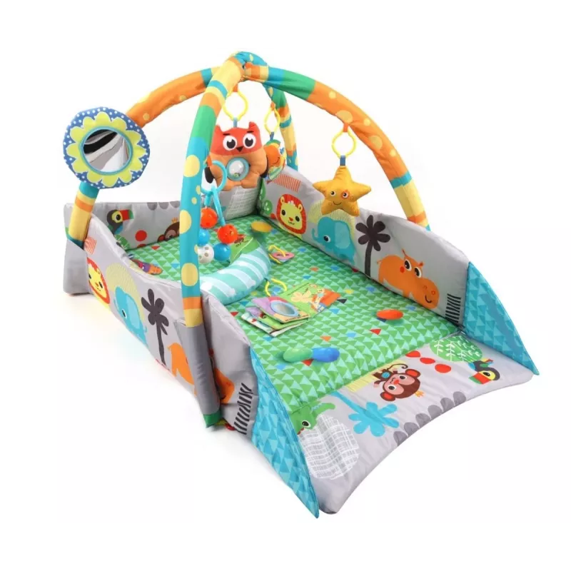 MILLY MALLY Manta de juego 4 en 1 jungla, piscina seca, parque