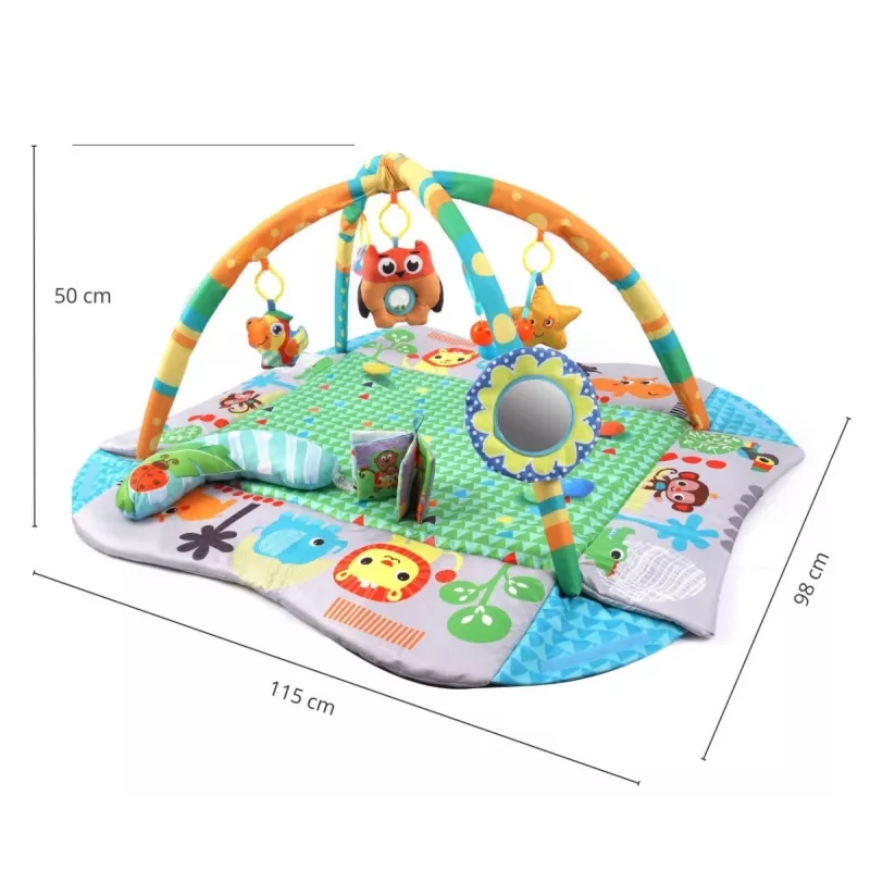 MILLY MALLY Manta de juego 4 en 1 jungla, piscina seca, parque