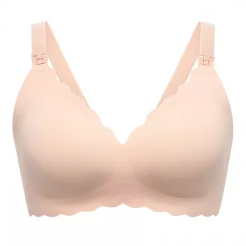 MOMCOZY YN46 Sujetador de lactancia sin costuras con soporte Floral Skin S