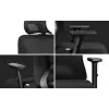 MARK ADLER MA-Manager 3.5 Silla de oficina ejecutiva negra con reposacabezas, piel ecológica, base cromada