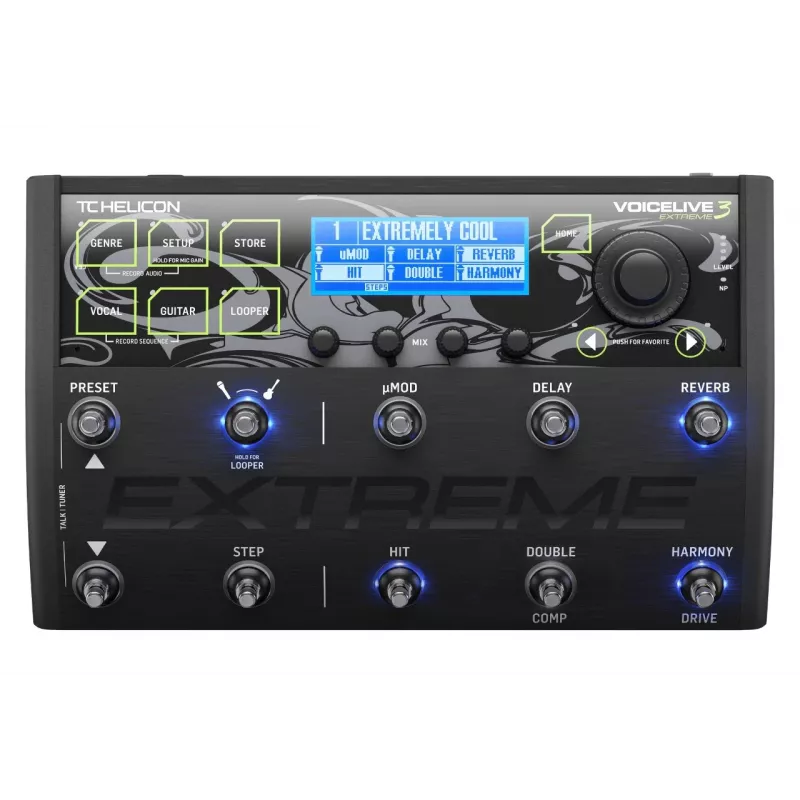TC-Helicon VoiceLive 3 Extreme - Procesador multiefectos de guitarra y voz con looper