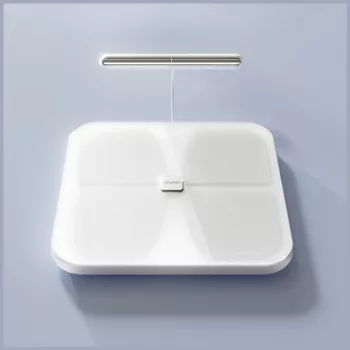 AWEI SS1 Báscula corporal multifunción con Bluetooth 5.0, Blanco