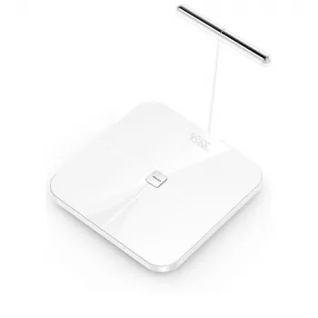 AWEI SS1 Báscula corporal multifunción con Bluetooth 5.0, Blanco