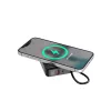 Gembird PB10-WPC15-LCD-01 Batería externa de carga rápida con cargador inalámbrico, 20 W, 10000 mAh, Negro