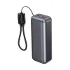 Gembird PB10-PD20-LCD-02 Batería externa compacta de carga rápida con pantalla LCD, 20W, 10000 mAh, Space Grey