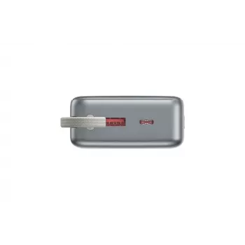 Gembird PB20-PD65-LCD-01 Batería externa de carga rápida con cables integrados, 65W, 20000 mAh, Negro