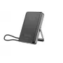 Gembird PB10-WPC15MS-01 Batería externa inalámbrica magnética con soporte integrado, 15W, 10000 mAh, Negro