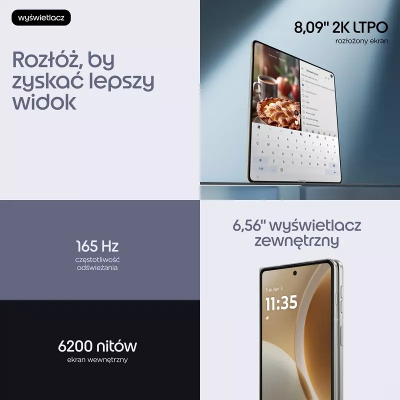 Motorola razr fold 16/512GB Blanco lirio