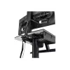 Ergotron WorkFit-C Single HD Estación de trabajo sentado-de pie - Carro móvil - negro, gris - 12,7 kg - 76,2 cm (30 pulgadas) - VESA 75x75, 100x100, 200x100, 200x200 - 360°